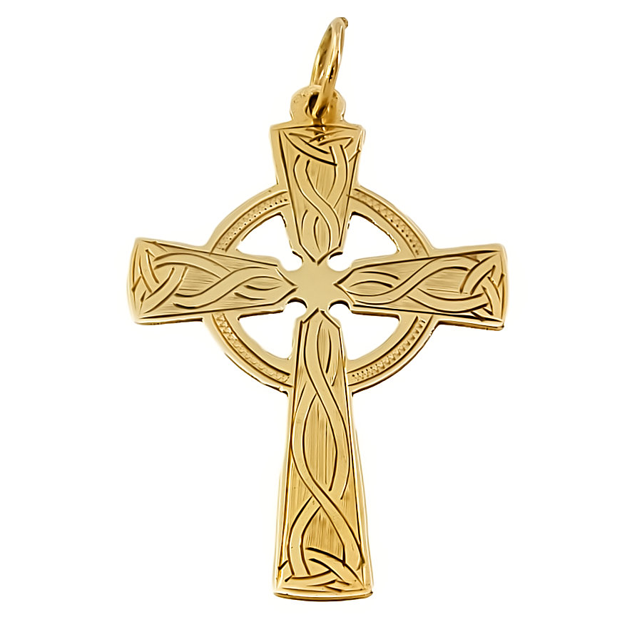 9ct gold 1.9g Vintage Cross Pendant